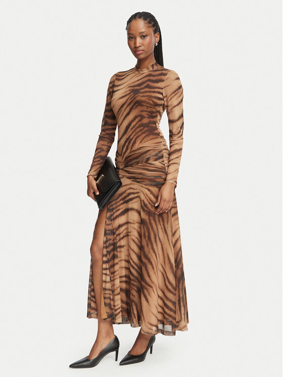 Bardot Bardot Sukienka koktajlowa Lea  60243DB2 Brązowy Slim Fit