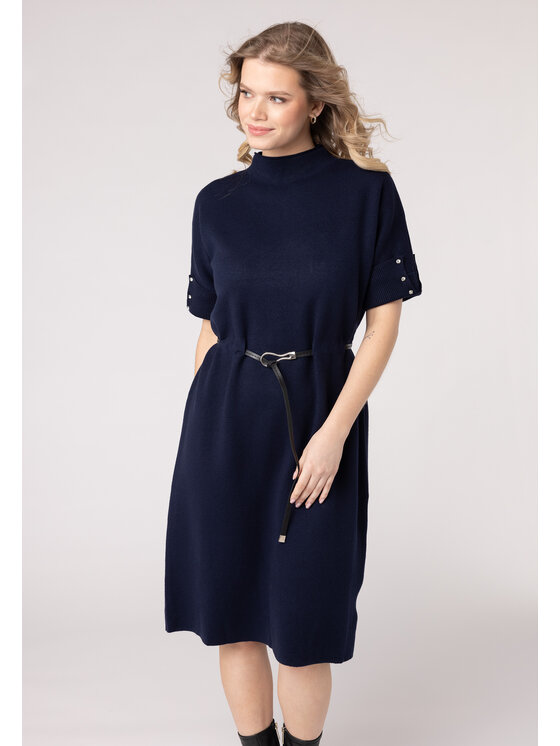 QUIOSQUE QUIOSQUE Sukienka codzienna QUIOSQUE 4VL006802 Granatowy Regular Fit