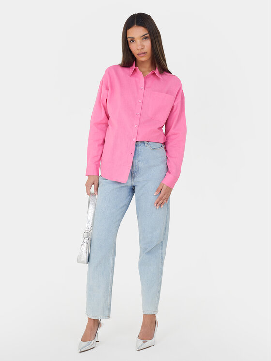 Brave Soul Brave Soul Srajca LSH-659ARIELPINK Roza Straight Fit