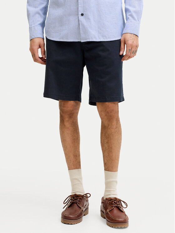 Jack & Jones Jack & Jones Kratke hlače iz tkanine Ace Vance 12293005 Mornarsko modra Regular Fit