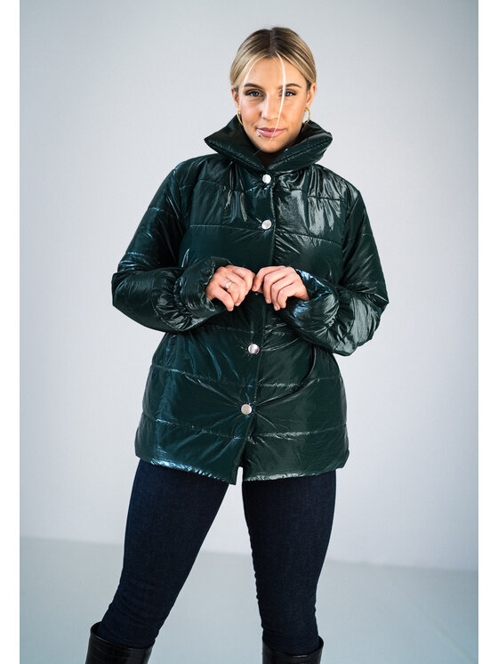 FIGL FIGL Zimní bunda M933 Zelená Regular Fit