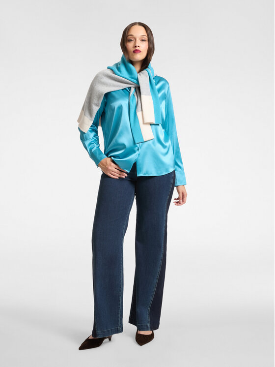 Elena Mirò Elena Mirò Camicia 5166P000238N014 Turchese Regular Fit