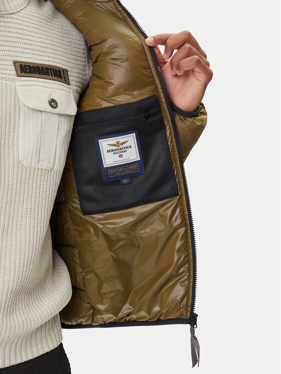 Aeronautica Militare Aeronautica Militare Prijelazna jakna 252AB3022UCT04214 Zelena Regular Fit
