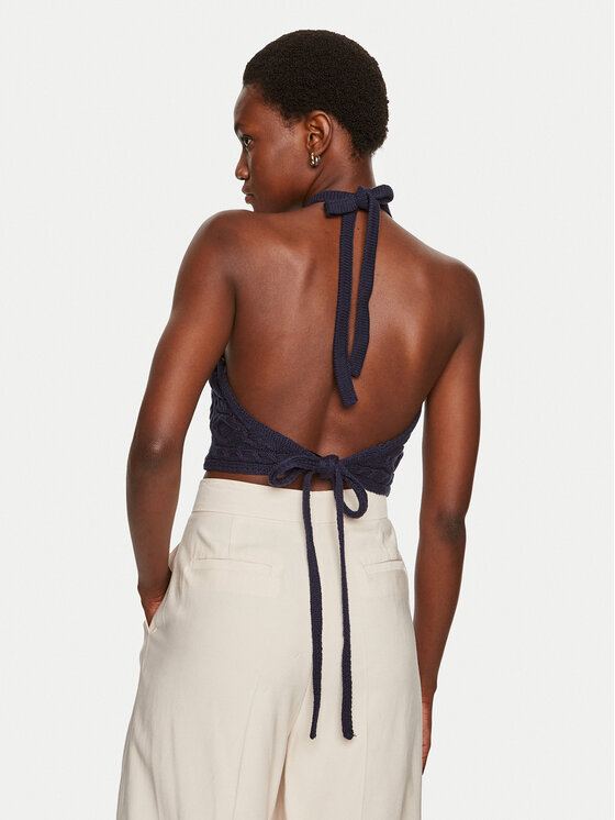 STAUD STAUD Blúz Lori R24P3136CA Sötétkék Regular Fit