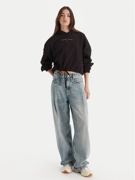 Tommy Jeans Tommy Jeans Μπλούζα Bling Linear DW0DW21607 Μαύρο Regular Fit