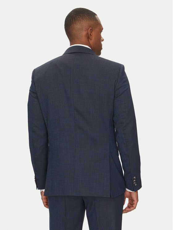 BOSS BOSS Garnitur H-Huge 50540776 Granatowy Slim Fit