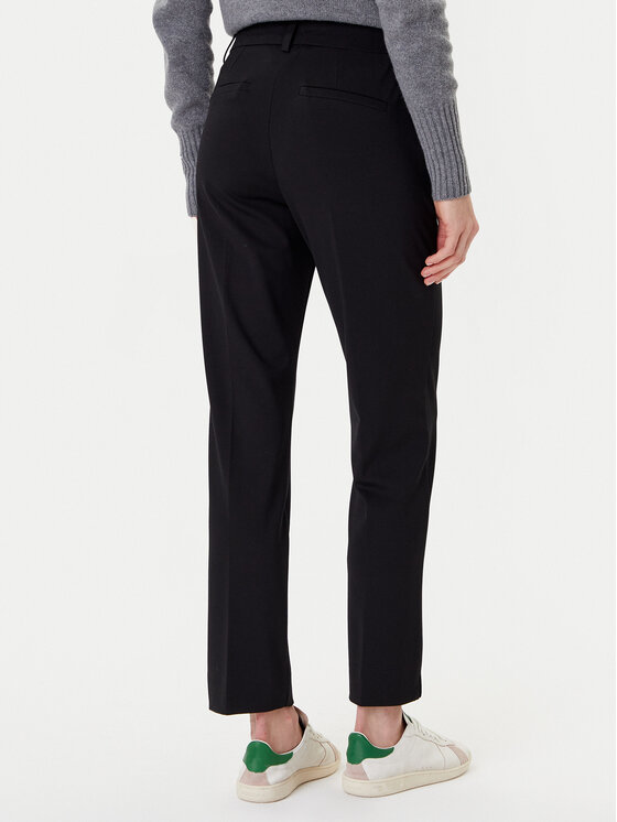 Marella Marella Spodnie materiałowe Aletta 2523786014 Czarny Regular Fit