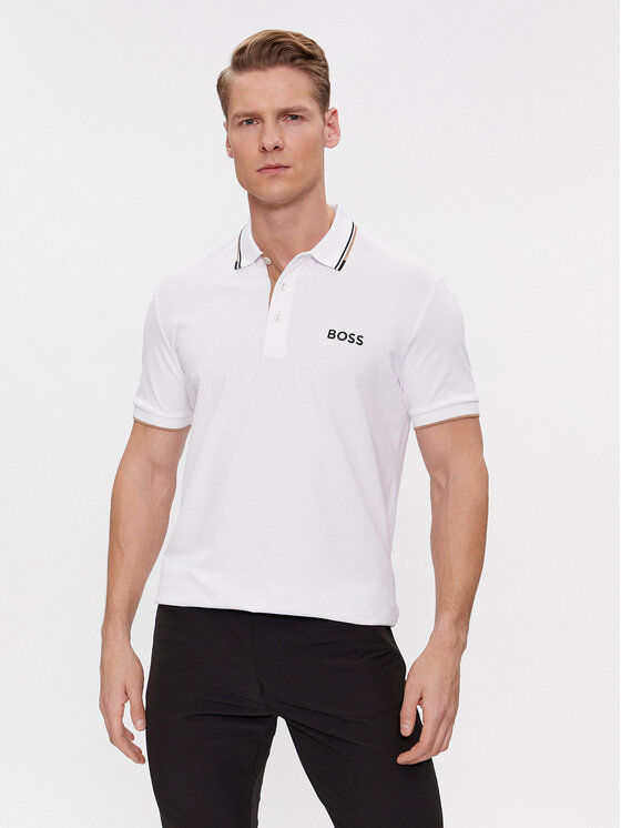 Boss Polo Majica Paddy Pro 50469102 Bež Regular Fit