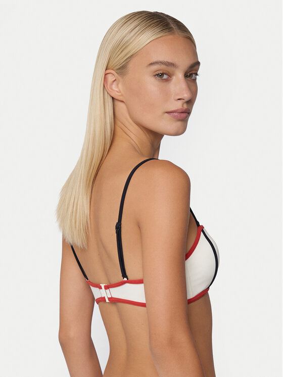 Tommy Hilfiger Tommy Hilfiger Bikini pezzo sopra UW0UW06373 Écru