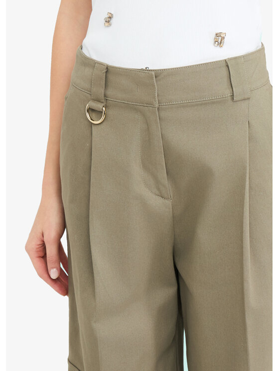 Liu Jo Liu Jo Pantaloni di tessuto CF5351T026AX0707 Verde Regular Fit