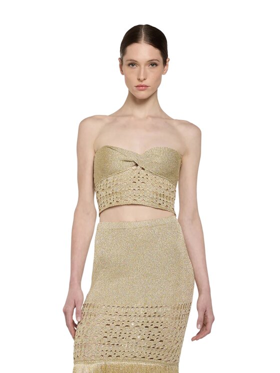 Simona Corsellini Simona Corsellini Top too0201-v0730 Oro Regular Fit