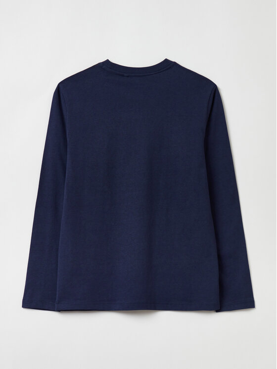 OVS OVS Bluse 1820653 Dunkelblau Regular Fit