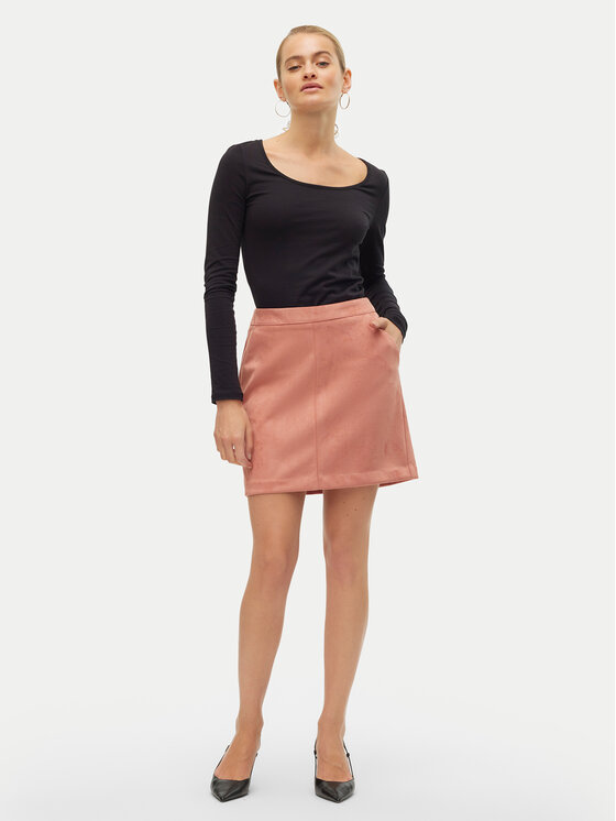 Vero Moda Vero Moda Mini sijonas Donnadina 10210430 Rožinė Regular Fit