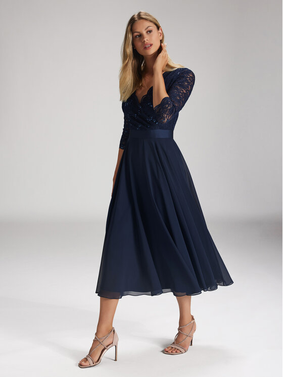 Swing Swing Coctailkleid 5AE29100 Dunkelblau Regular Fit