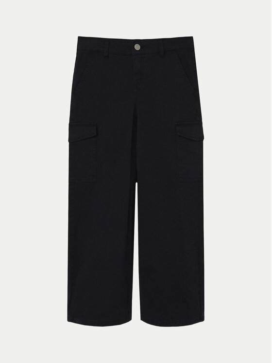 NAME IT NAME IT Παντελόνι υφασμάτινο 13220718 Μαύρο Wide Leg