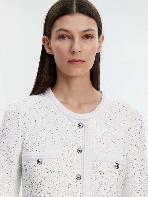 MICHAEL Michael Kors MICHAEL Michael Kors Кардиган MF460Z6F5L Білий Regular Fit