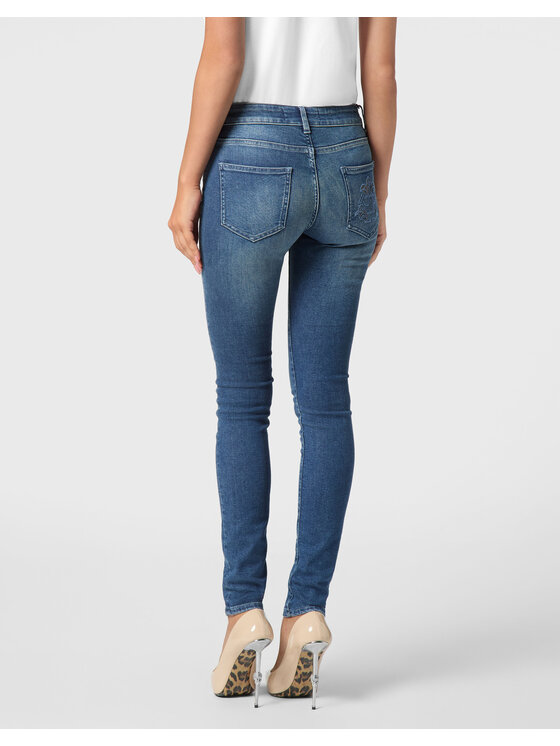 PHILIPP PLEIN PHILIPP PLEIN Jegginsy 22463 Niebieski jasny Jegging Fit