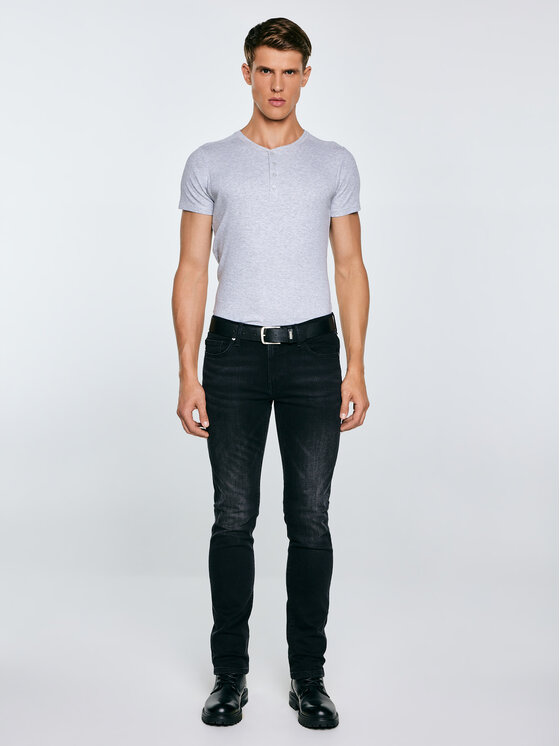 BIG STAR BIG STAR T-Shirt BASICAG Szary Slim Fit