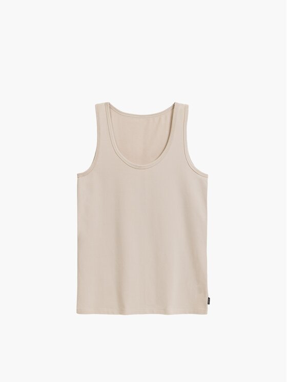 Atlantic Atlantic Top basic Beżowy Regular Fit