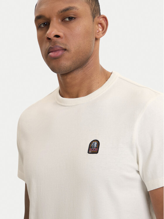 Parajumpers Parajumpers T-shirt Elio 26SMPMTSRJ02 Bianco Regular Fit