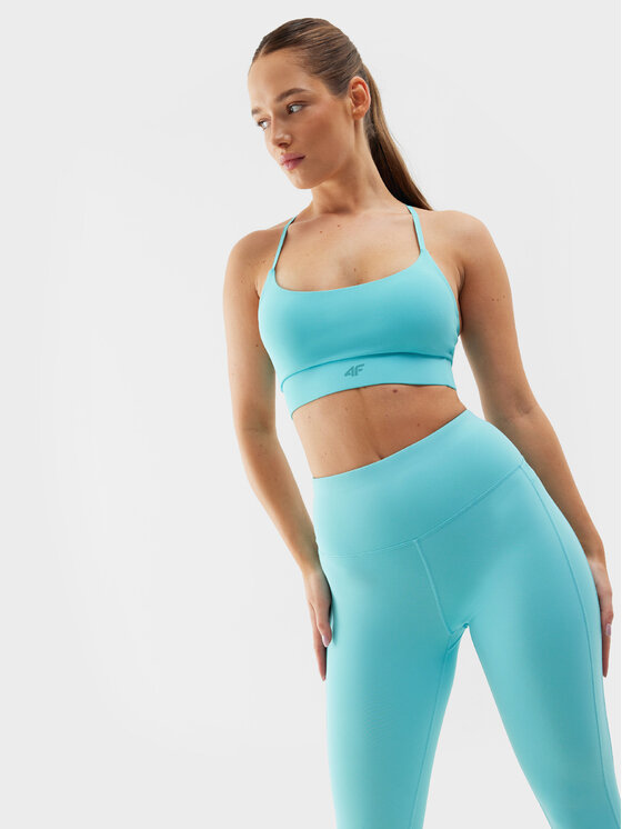 4F 4F Colanți 4FWSS24TFTIF232 Albastru Slim Fit
