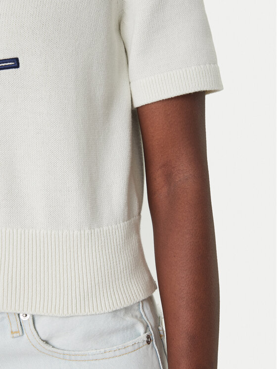 Calvin Klein Jeans Calvin Klein Jeans Sweter LV047F356G Écru Regular Fit