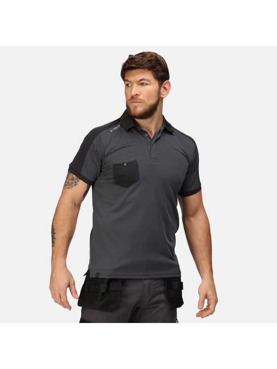 Regatta Regatta Polo RG3572 Szary Short Fit