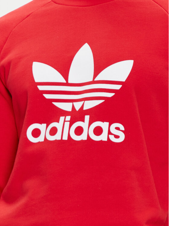 adidas adidas Felpa adicolor Classics Trefoil IA4855 Rosso Regular Fit
