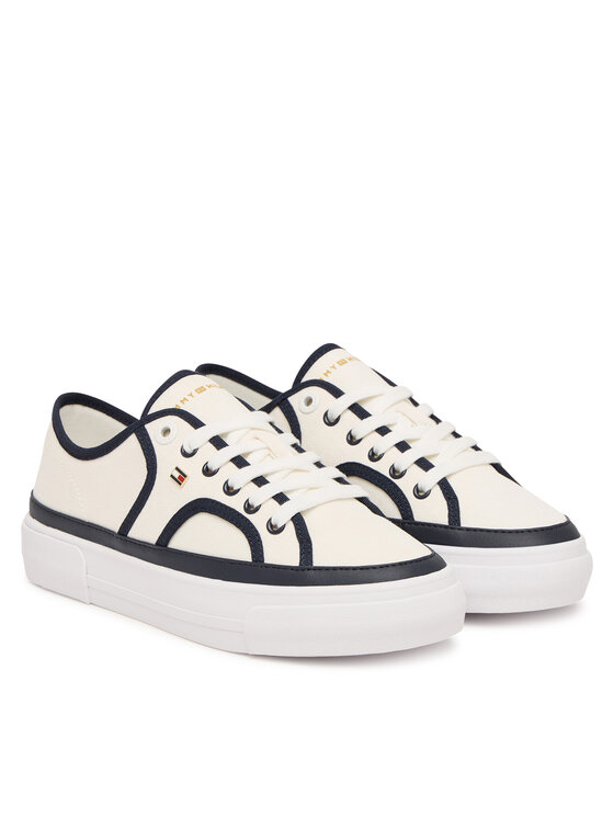 Tommy Hilfiger Tommy Hilfiger Kedai Platform Vulc Piping FW0FW09394 Balta