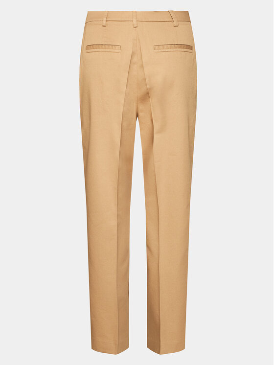 Ted Baker Ted Baker Kalhoty z materiálu Maryiah 271688 Béžová Regular Fit