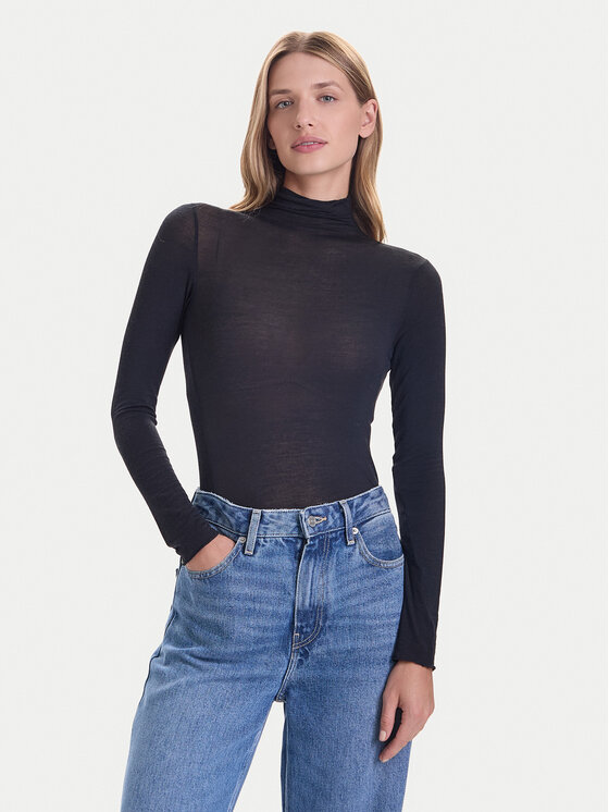 Hunkemöller Hunkemöller Bluza Intimate 302811 Črna Slim Fit