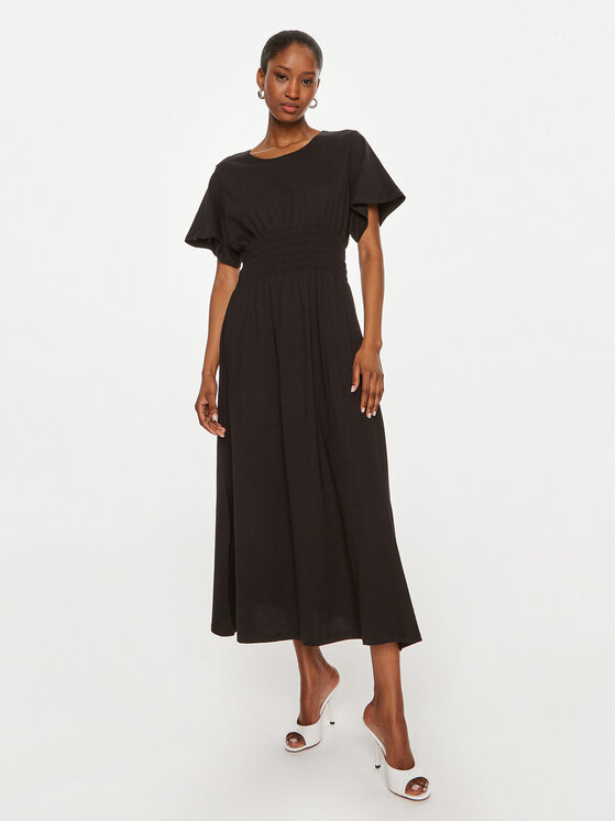 United Colors Of Benetton United Colors Of Benetton Sommerkleid 3BL0DV01I Schwarz Regular Fit