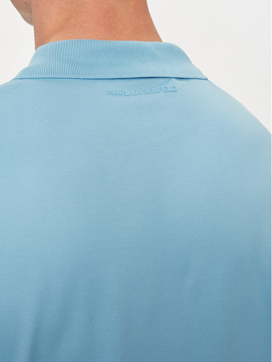 KARL LAGERFELD KARL LAGERFELD Polo 745028 542232 Niebieski Regular Fit