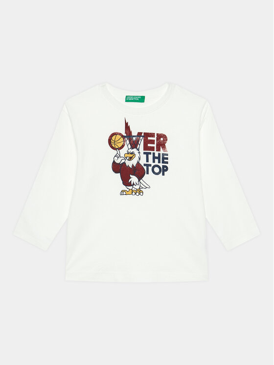 United Colors Of Benetton United Colors Of Benetton Majica 3VR5G10CD Bijela Regular Fit