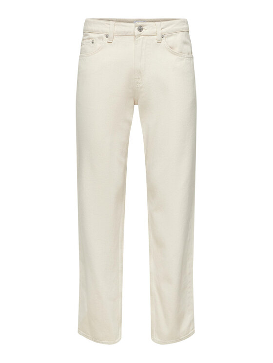 Only & Sons Only & Sons Джинси 22025917 Білий Loose Fit
