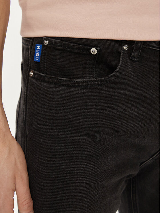 HUGO Hugo Farmer Ash 50511514 Fekete Slim Fit