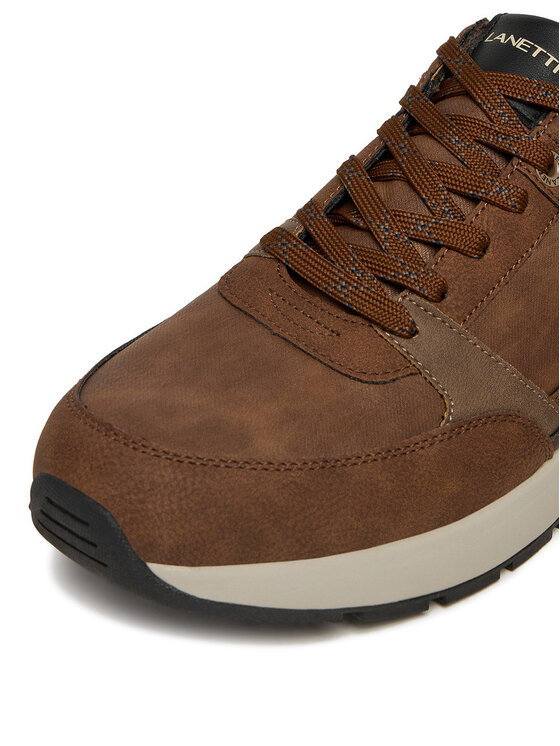 Lanetti Lanetti Sneakersy CEO-REUS-01 Hnedá