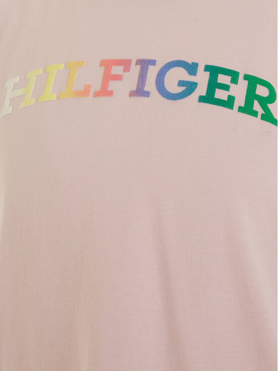 Tommy Hilfiger Tommy Hilfiger T-Shirt Monotype KG0KG07851 D Różowy Regular Fit