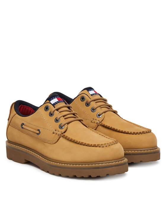 Tommy Jeans Tommy Jeans Обувки Archive '01 Boat Shoe EM0EM01703 Жълт