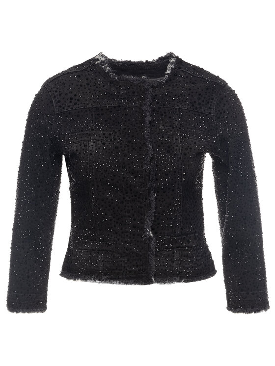 Liu Jo Liu Jo Jeans jakna Giacca Corta Kate U69057 D4368 Črna Regular Fit