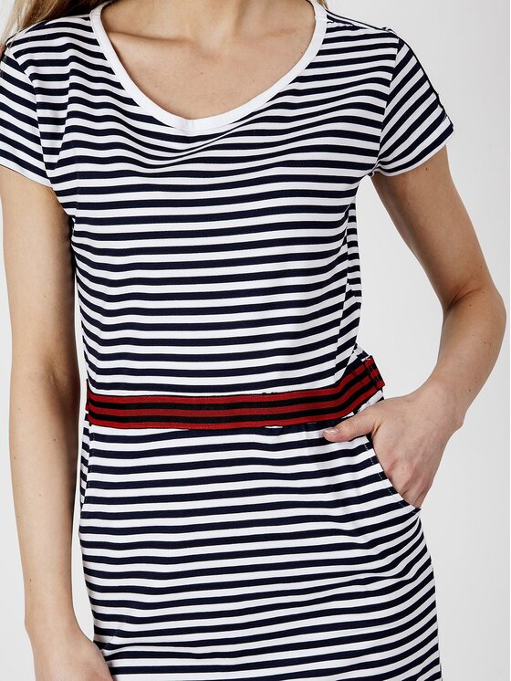 Perso Perso Sukienka letnia RBE810303F Granatowy Regular Fit