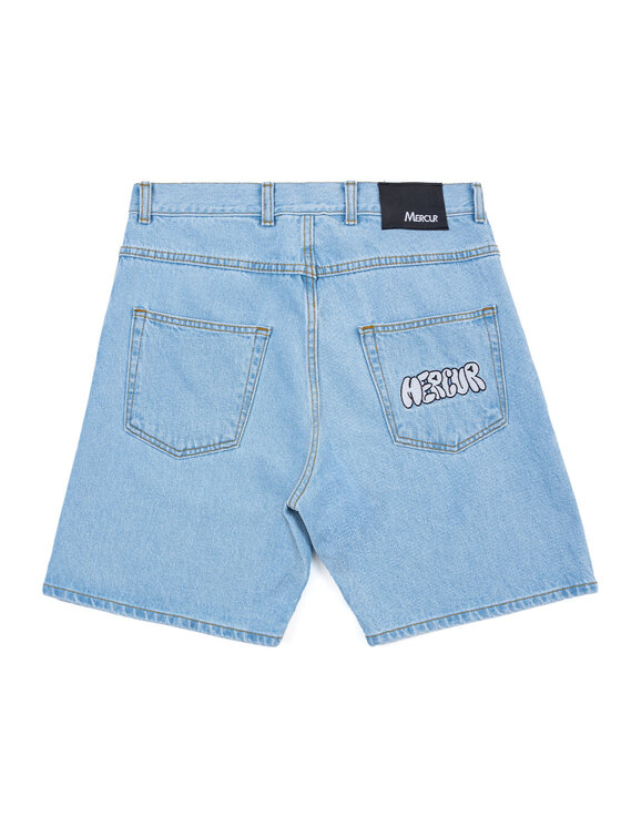 Mercur Mercur Szorty jeansowe Mural Niebieski Regular Fit