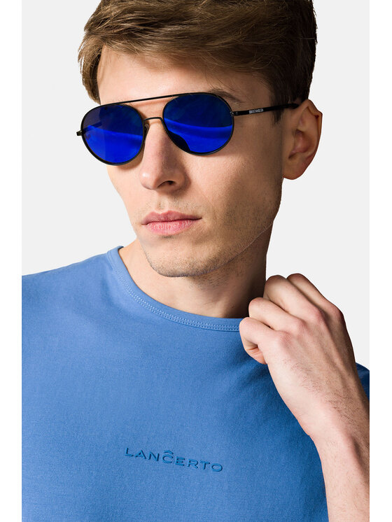 Lancerto Lancerto T-Shirt Steph TS073123000004 Niebieski Regular Fit
