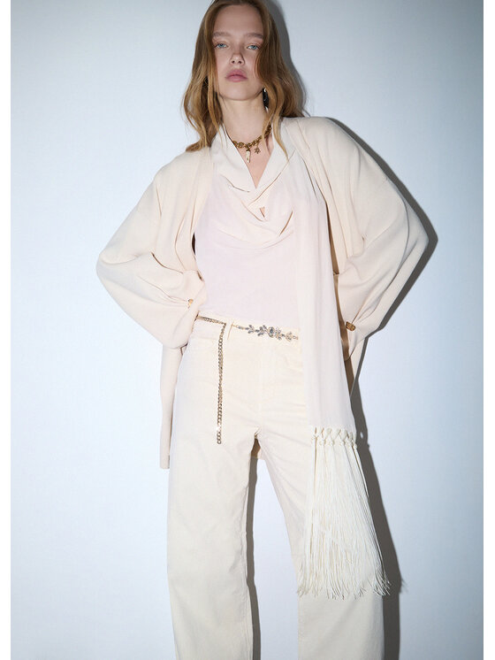 Liu Jo Liu Jo Pantaloni di tessuto UF6088T702A30905 Bianco Regular Fit