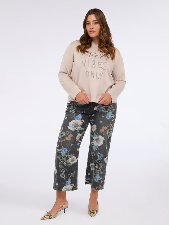 Fiorella Rubino Fiorella Rubino Felpa G814L008797N002 Écru Regular Fit