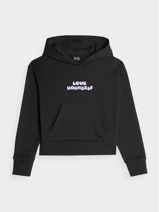 4F 4F Суитшърт 4FJAW23TSWSF645 Черен Regular Fit