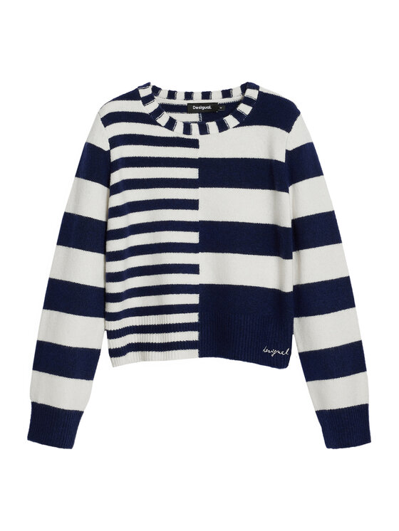 Desigual Desigual Pulover Malmoe 25WWJF17 Bleumarin Regular Fit