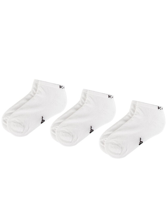 Kappa Súprava 3 párov kotníkových ponožiek unisex 704275 Biela
