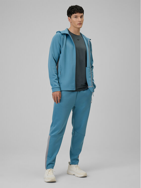 4F 4F Μπλούζα τεχνική 4FRSS26TFSWM0958-32S Σκούρο μπλε Regular Fit