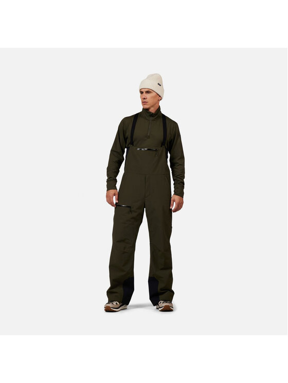 Rossignol Rossignol Spodnie narciarskie Outerlimits Insulated Bib Zielony Relaxed Fit